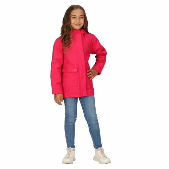Regatta Непромокаемо Яке Baybella Waterproof Jacket Pink Potion Детски якета и палта