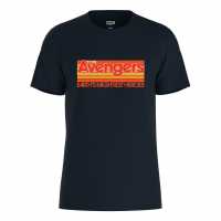Marvel Retro Avengers Mightiest Heroes T-Shirt Navy Дамски стоки с герои