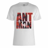 Marvel Ant Man Typography T-Shirt White Дамски стоки с герои