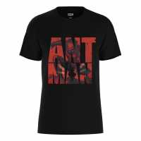 Marvel Ant Man Typography T-Shirt Black Дамски стоки с герои