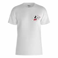 Character Disney Mickey Mouse Arrow Heart T-Shirt White Дамски стоки с герои