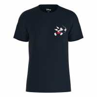 Character Disney Mickey Mouse Arrow Heart T-Shirt Navy Дамски стоки с герои