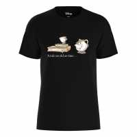 Character Disney A Tale As Old As Time T-Shirt Black Дамски стоки с герои
