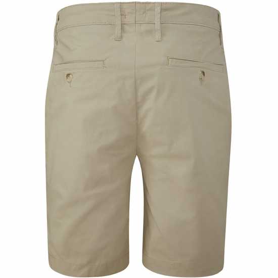 Mens Stretch Cotton Twill Shorts,  Khaki  Мъжки къси панталони