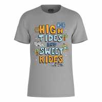 Star Wars High Tides And Sweet Rides T-Shirt Grey Дамски стоки с герои
