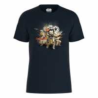 Character Star Wars Imperial Stormtroopers T-Shirt Navy Дамски стоки с герои