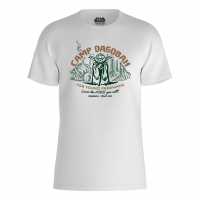 Character Star Wars Yoda Camp Dagobah Vintage T-Shirt  Дамски стоки с герои