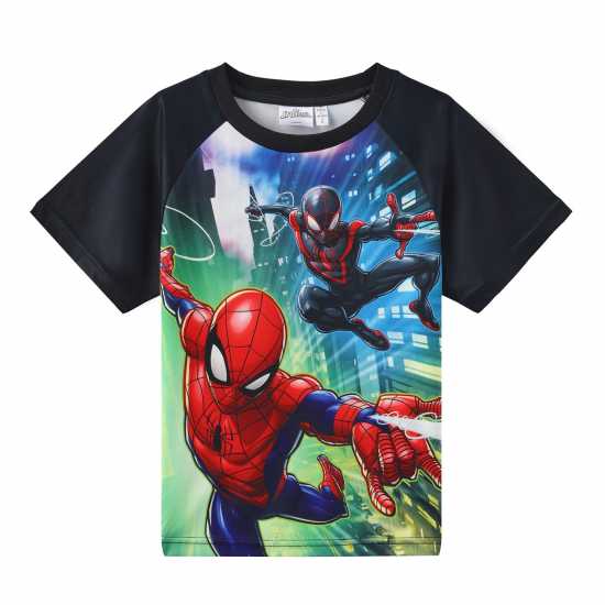 Character Junior Sports Tee And Short Set Спайдърмен Детско облекло с герои