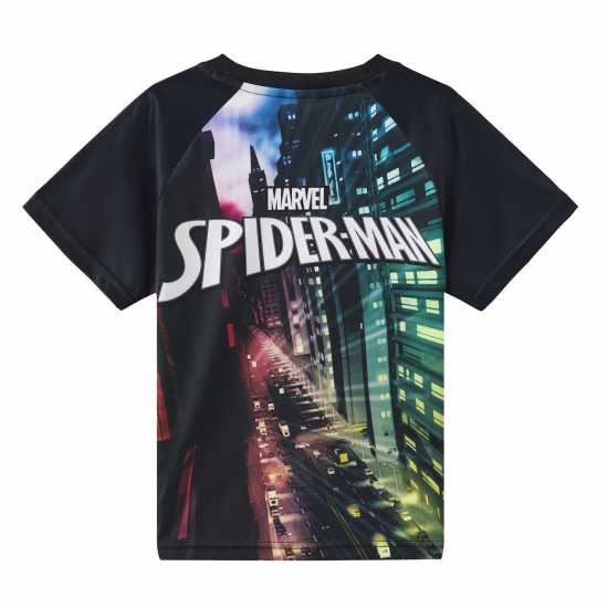 Character Junior Sports Tee And Short Set Спайдърмен Детско облекло с герои