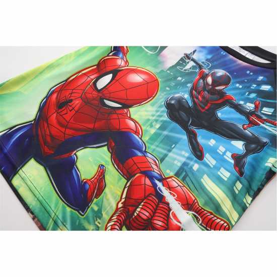 Character Junior Sports Tee And Short Set Спайдърмен Детско облекло с герои