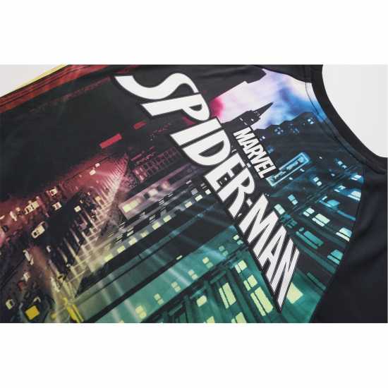 Character Junior Sports Tee And Short Set Спайдърмен Детско облекло с герои