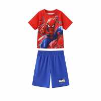 Character Junior Sports Tee And Short Set Спайдърмен Детско облекло с герои