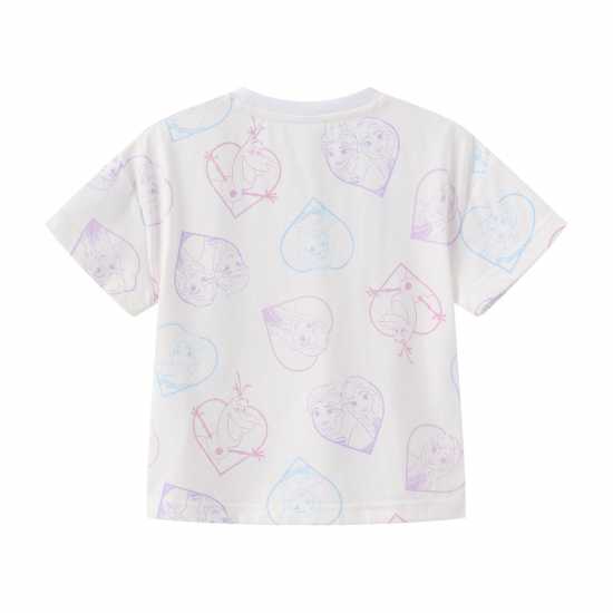 Character Short Sleeve T-Shirt Infant Girls Frozen Детско облекло с герои