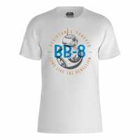 Star Wars Bb-8 Resistance Forever T-Shirt White Дамски стоки с герои