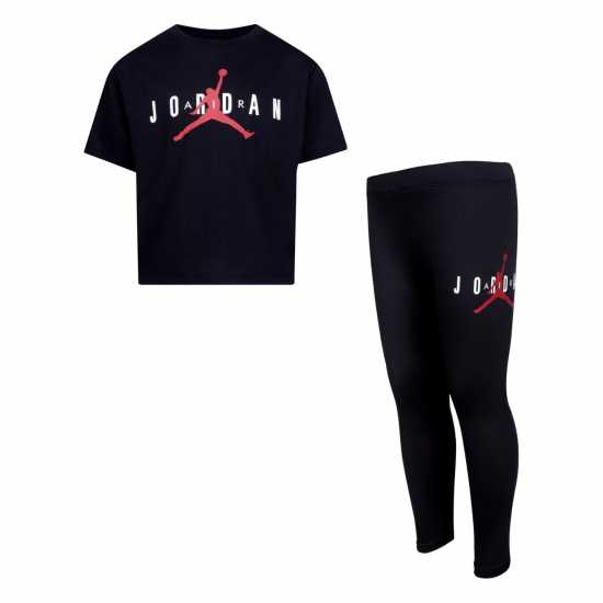 Детски Клин За Момиче Jordan Two Piece T Shirt And Leggings Infant Girls  