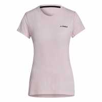 Adidas Tivid T-Shirt Womens Clear Pink Дамски ризи и тениски