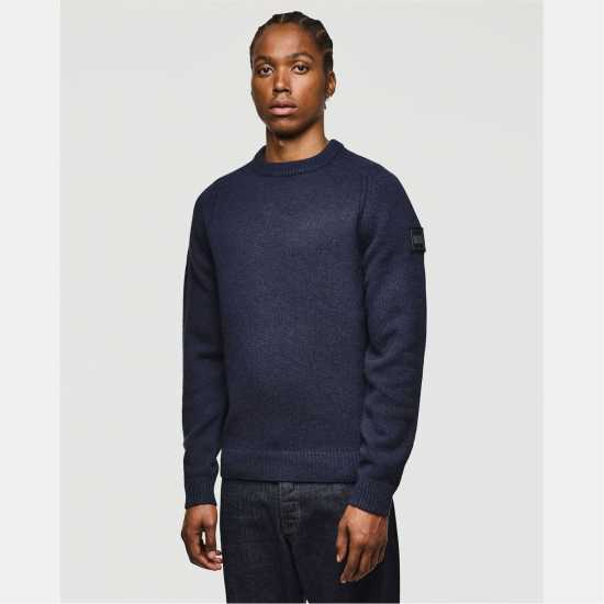 Weekend Offender Zagreb Wool Rich Crew Knit Sweater  