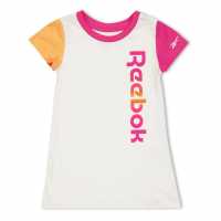 Reebok Рокля-Риза Kids' Block T-Shirt Dress White Reebok Рокля-Риза Kids' Block T-Shirt Dress White