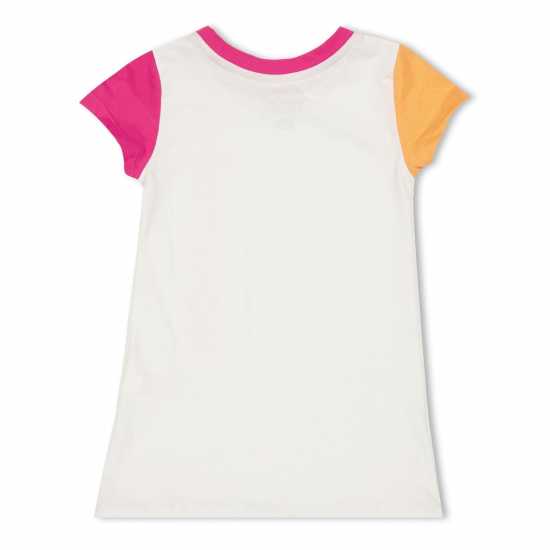 Reebok Рокля-Риза Kids' Block T-Shirt Dress White Reebok Рокля-Риза Kids' Block T-Shirt Dress White