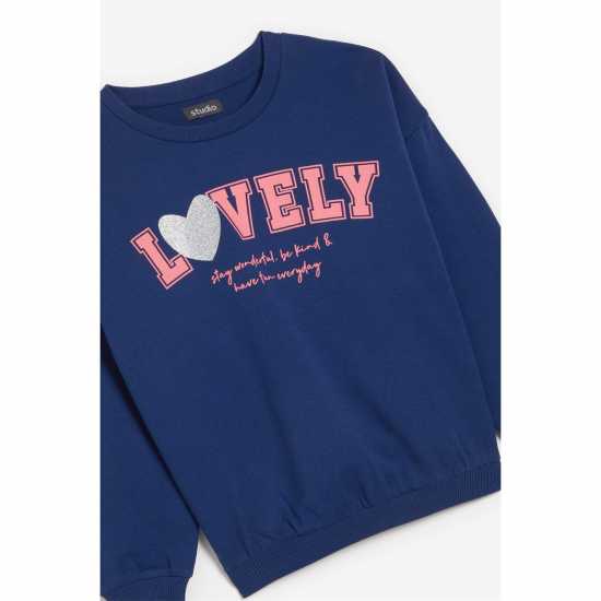 Younger Girls Pack Of 2 Sweatshirts  Детски плетени пуловери и жилетки