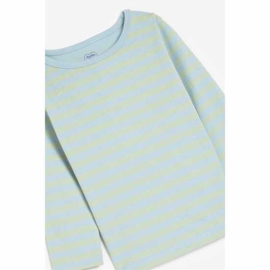 Bb 3Pk Long Sleeve T-Shirts Blue  Бебешки дрехи