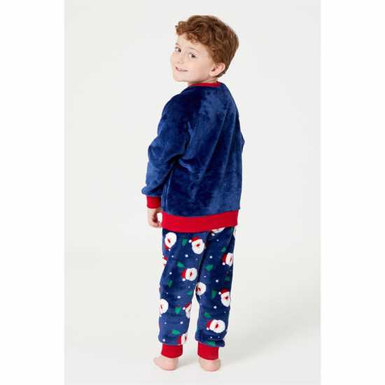 Be You Kids Unisex Family Santa Fleece Pyjama  Детски пижами