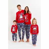 Be You Kids Unisex Family Christmas Festive Friends Pud Slogan Pyjamas  Детски пижами