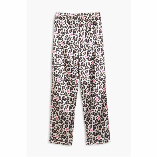 Be You Older Girls Leopard 5 Piece Satin Pyjama Set  Детски пижами