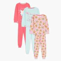 Be You Younger Girls Pack Of 3 Fairy Pyjamas  Детски пижами