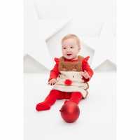 Baby Girl Reindeer Pinafore Oufit Set  Бебешки дрехи