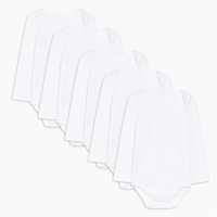 Unisex Pack Of 5 Long Sleeve Bodysuits White  Бебешки дрехи