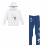 Character Frozen Sshirt&legg Set Navy  Детско облекло с герои