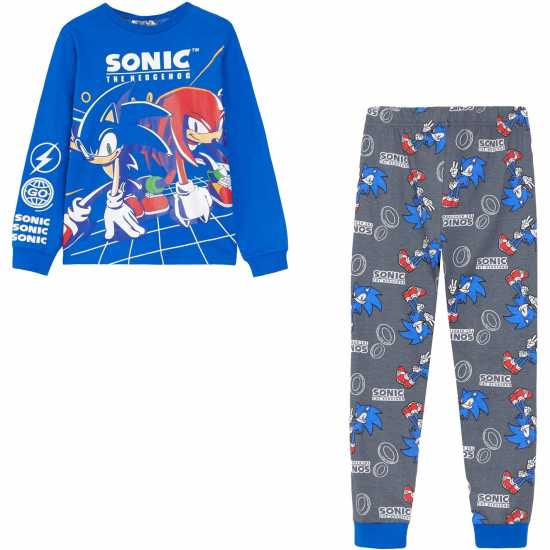 Character Boys Sonic The Hedgehog Long Sleeve Pj Set  Детско облекло с герои