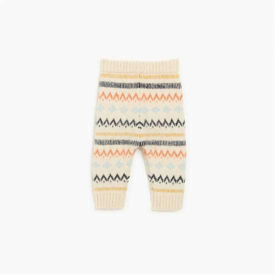Boy 3 Piece Knitted Set Beige/multi  Бебешки дрехи