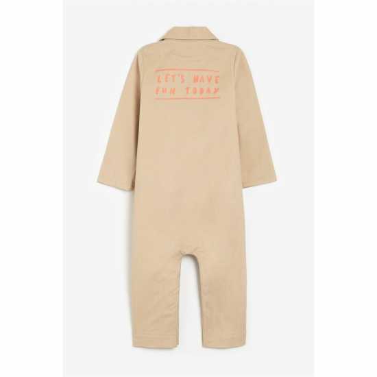 Baby Boy Button Up Boiler Suit  Бебешки дрехи