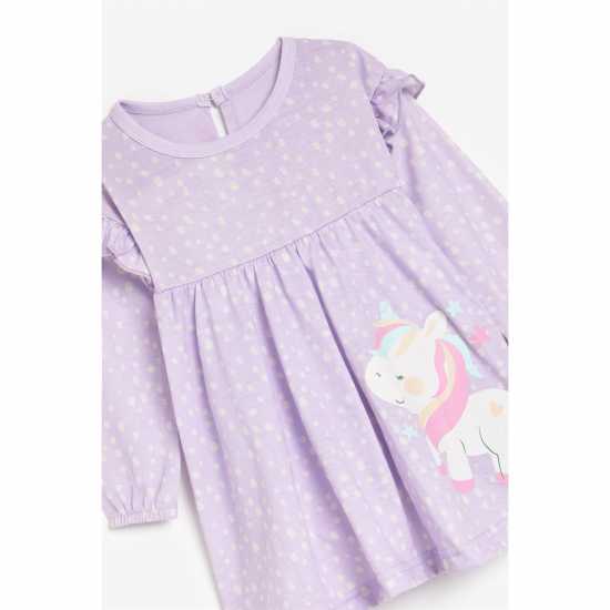 Baby Girl Unicorn Dress And Turban  Бебешки дрехи