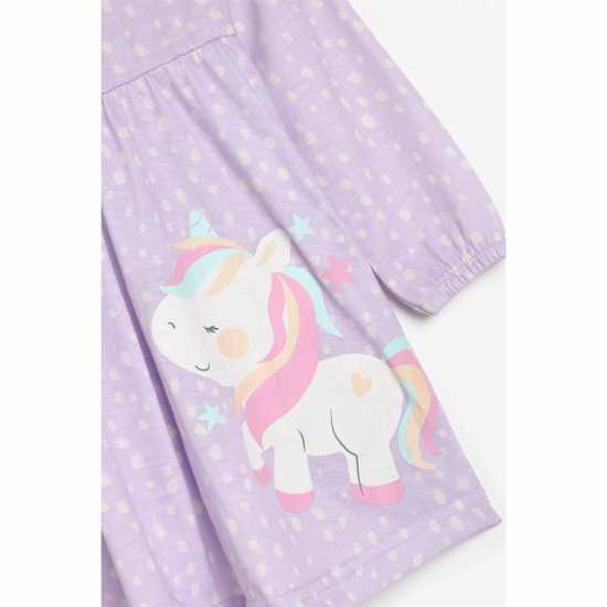 Baby Girl Unicorn Dress And Turban  Бебешки дрехи