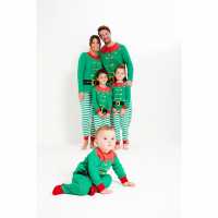 Be You Unisex Family Christmas Green Dress Up Sleepsuit  Бебешки дрехи