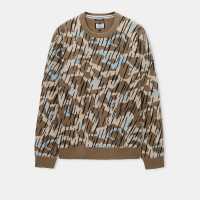 Weekend Offender Difranco Camo Knit Sweater  