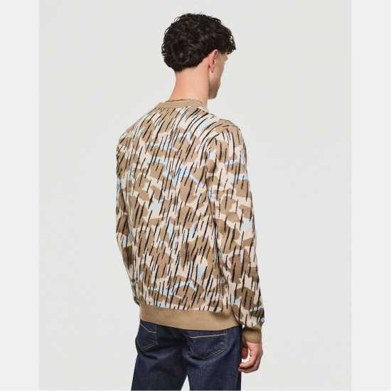 Weekend Offender Difranco Camo Knit Sweater  