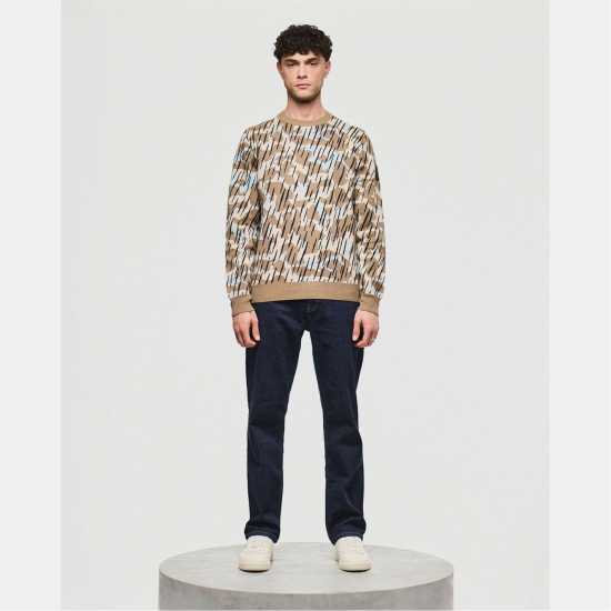 Weekend Offender Difranco Camo Knit Sweater  