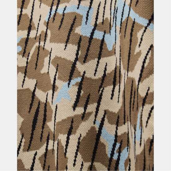 Weekend Offender Difranco Camo Knit Sweater  