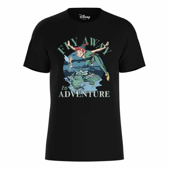 Disney Peter Pan Fly To Adventure T-Shirt Black Дамски стоки с герои