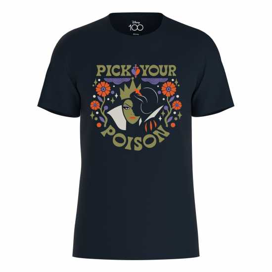 Character Disney Snow White Pick Your Poison T-Shirt Navy Дамски стоки с герои