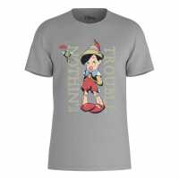 Disney Pinocchio Nothing But Trouble T-Shirt Grey Дамски стоки с герои