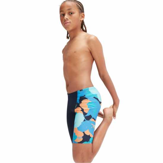 Speedo Детскоюношески Плувен Клин Digital Allover V-Cut Jammer Juniors Navy/Blue Детски бански и бикини