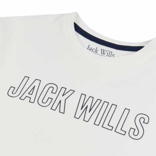 Jack Wills Clgte Ovrsz Tee Ch99 Marshmallow Детски тениски и фланелки