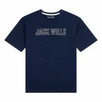 Jack Wills Clgte Ovrsz Tee Ch99 Navy Blazer Детски тениски и фланелки