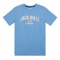 Jack Wills Flag Drp Shldr T Ch99 Riverside Детски тениски и фланелки