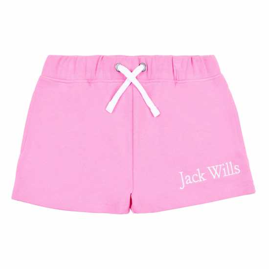 Детски Шорти Jack Wills Script Shorts Junior Sachet Pink Детски къси панталони